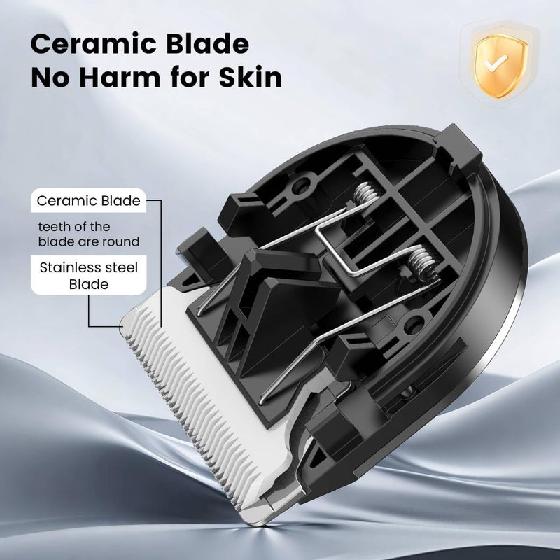 Grimgrow Detachable Replacement Blades for Horse Grooming Clippers, Pet Hair Shaver with Widen Ceramic Blades for Dogs, Cats, Sheep, Other Animals - Image 2